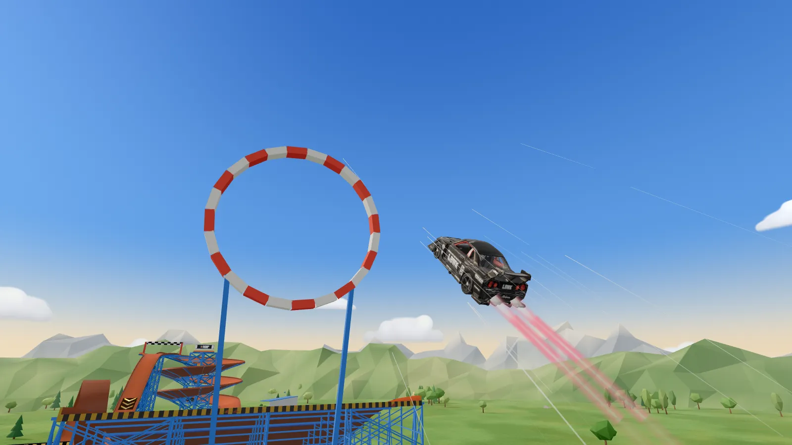 Sky Tower: a car in the air